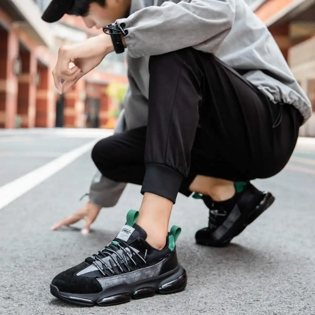 

2021 new men's casual shoes high-quality color matching men's sports shoes breathable men's shoes increase in autumn and winter