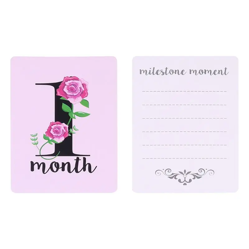 

Baby Milestone Photo Cards - Set of 12 Photo Cards To Capture Your Baby's First Year Memorable Moments P15C