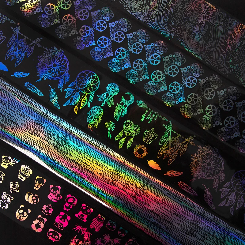 1 шт. прозрачный клей для ногтевого дизайна переводная наклейка 4*100 см фольга