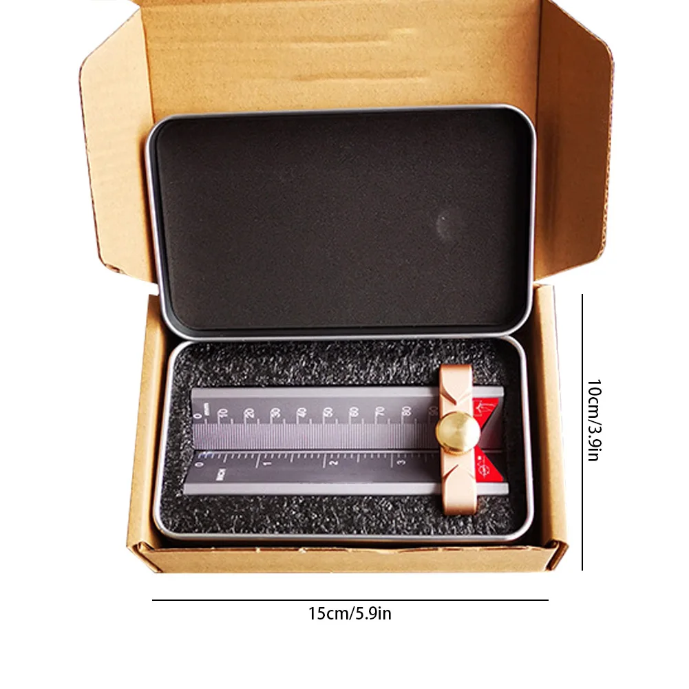 

3 In 1 Multifunction Measuring Gauge Drill Depth Gauge Drill Stop Drill Point Angle Gauge Grinding Gage Table Saw Woodworking