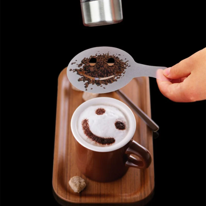 16 шт./компл. пресс-форма для капучино модная модель печати кофе спрей пены торта