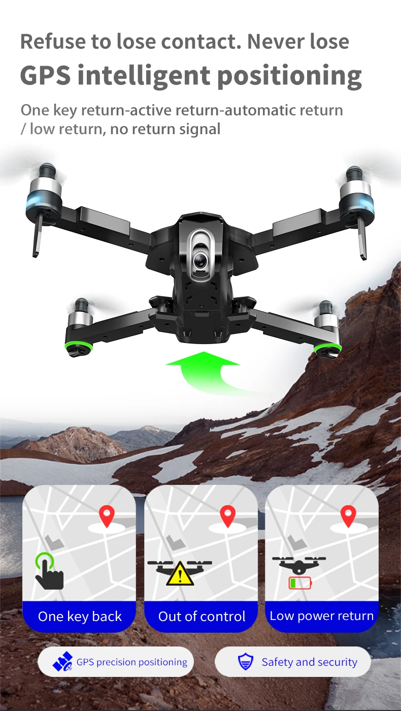 4K gps Дрон с Wifi FPV HD камерой бесщеточный Квадрокоптер 28 минут время полета складной Квадрокоптер Дрон VS E520 ZEN K1 F11 PRO
