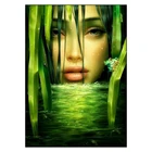 Алмазная 5D мозаика сделай сам Y622, полноразмерная картина с красивой девушкой, вышивка крестиком, мозаика для домашнего декора, 2021