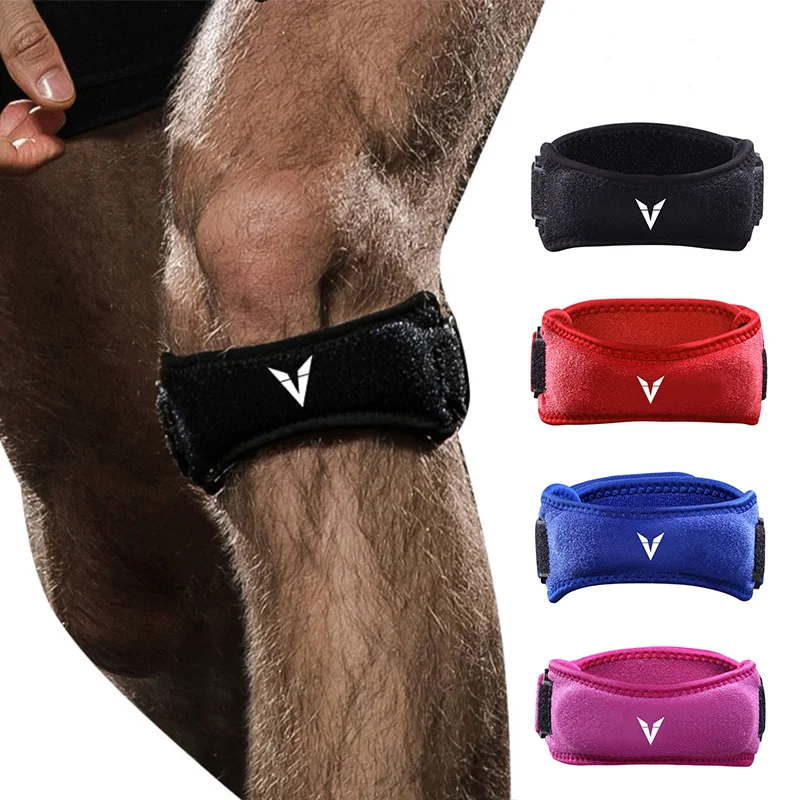 

1PC Adjustable Knee Patellar Tendon Support Strap Band Knee Support Brace Pads for Running basketball Outdoor Sport