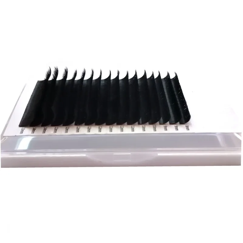 16 линий/лоток автомобильные ресницы 1s цветущие легкие одна секунда Mega 0 03/0 07/0 10 мм