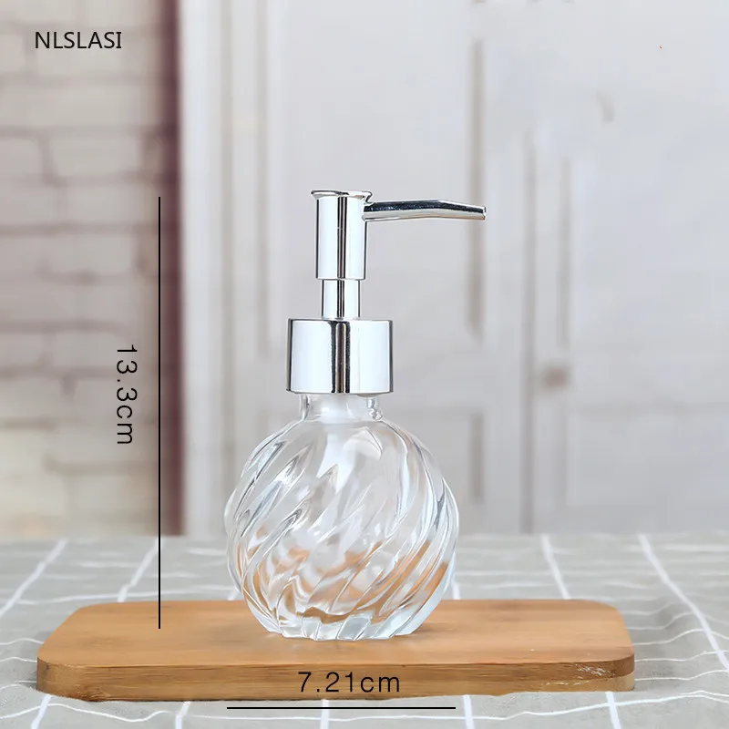 Высококачественный стеклянный шампунь пуш типа гель для душа мыло рук маленькая