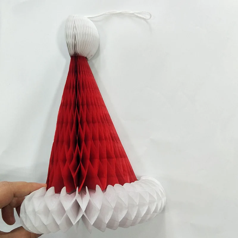 3 шт. Новый шар с Сотами Рождественская шляпа бумажная клетка кулон вечеринка