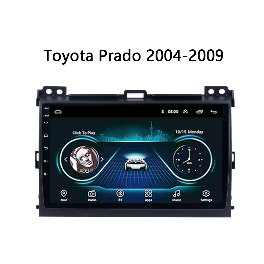 Автомагнитола 9 &quotс Android 8 1 для Toyota Prado 120 2004 2009 мультимедийная система GPS DVD плеер Wi