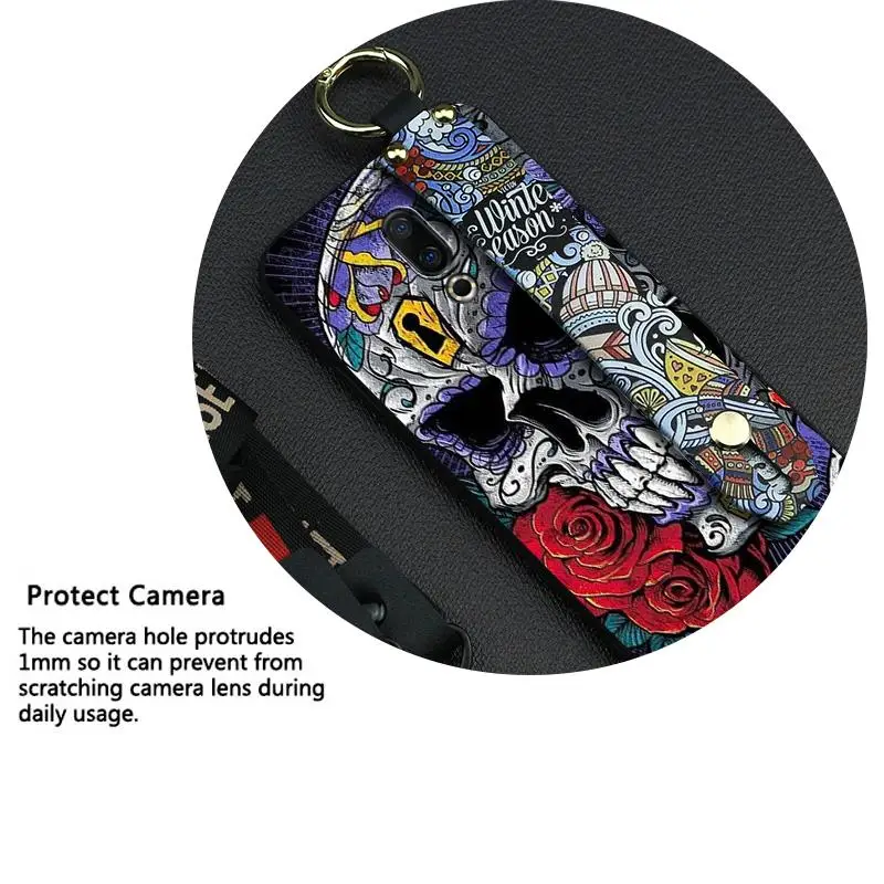 Shockproof Phone Case For Meizu 16th Plus 6.5-inch Holder Delicate TPU Silicone Cover Lanyard Graffiti Series | Мобильные телефоны