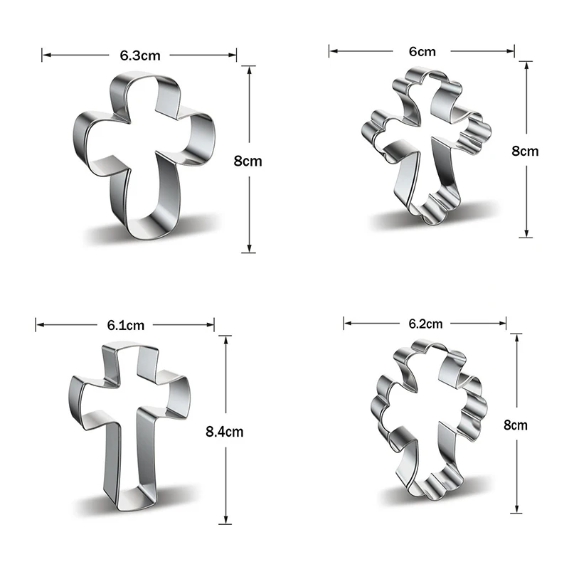 Формочка для выпечки на Пасху: крест из пряников, форма для головы кролика, украшение для торта Воскрешения, инструмент для декорирования, подарок, DIY.