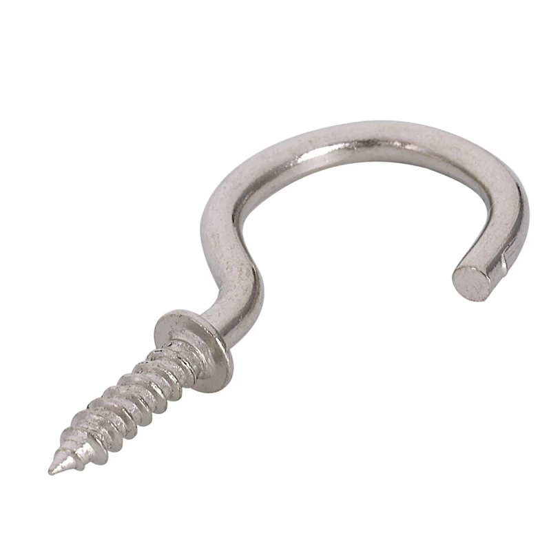 New BH01111 Chrome Plated Mug Shouldered Cup Hooks 25 Mm (1 Inch) - Pack Of 20 | Обустройство дома