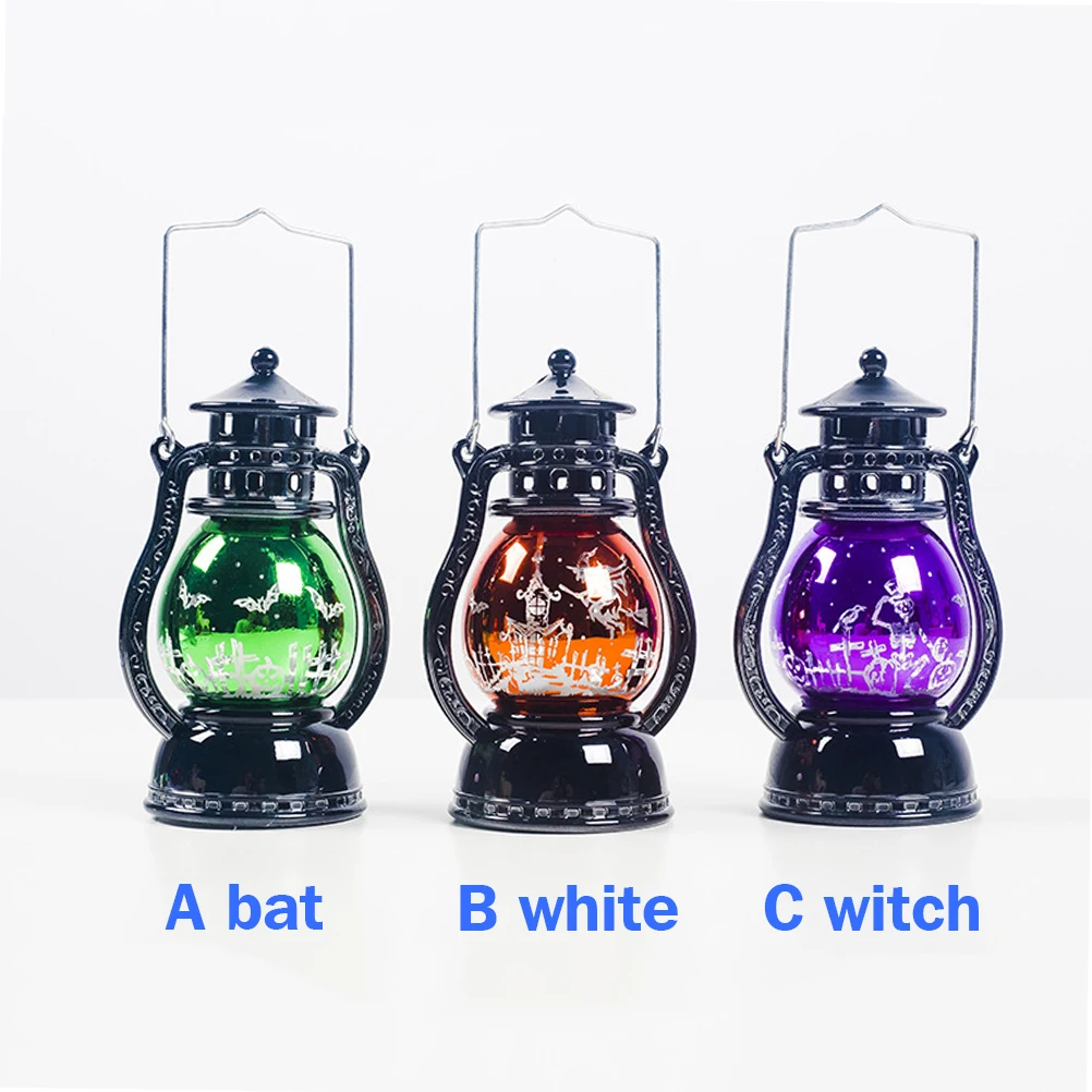2019 светодиодный фонарь на Хэллоуин винтажный светильник в виде тыквы замка лампа