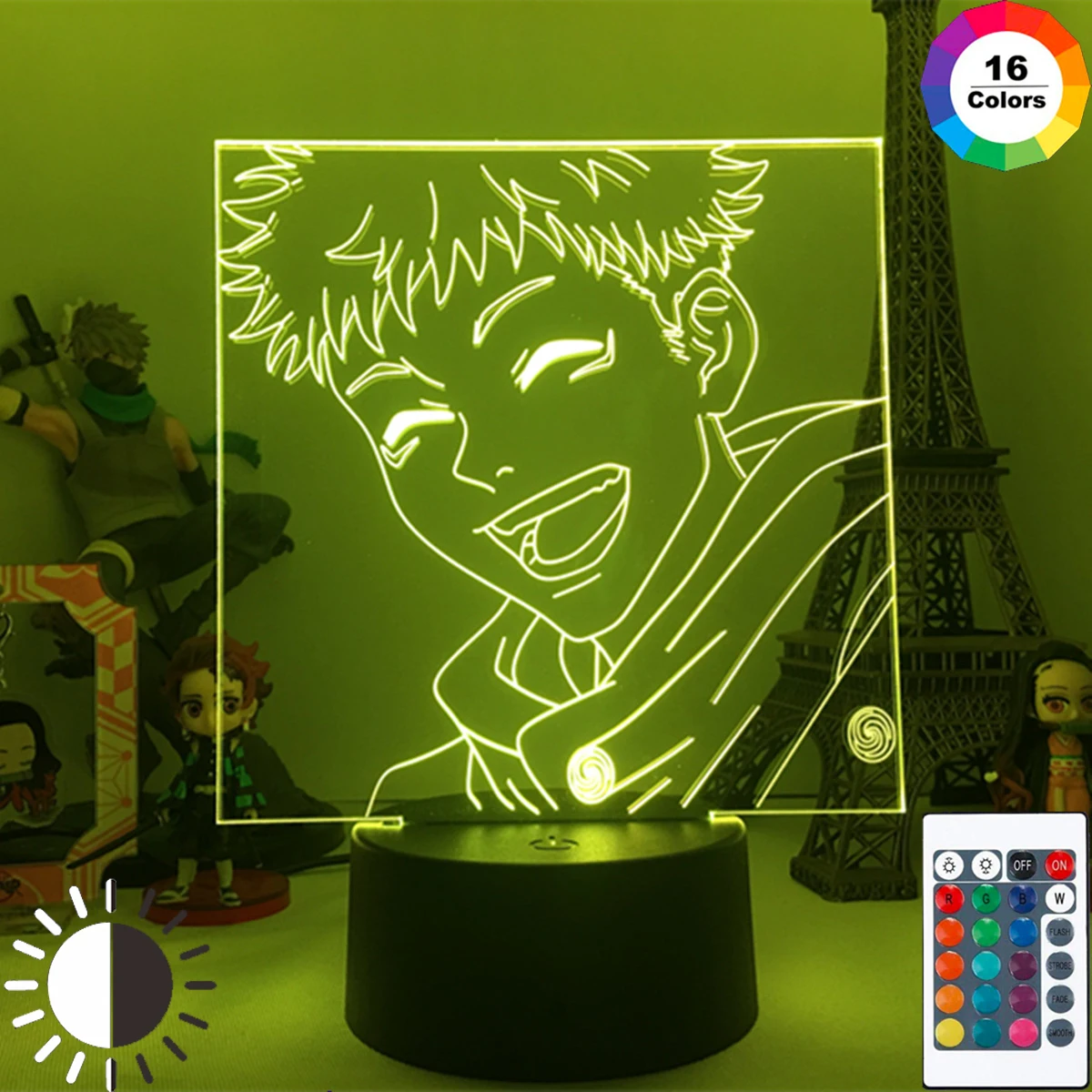 

Anime Jujutsu Kaisen Satoru Gojo Yuji Itadori Sukuna LED 3D Night Light Desktop Peripheral Game Model Toy Doll Room Desk Gift