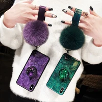 case for oppo reno 5 pro marble soft silicone tpu stand cover for oppo reno5 lanyard mirror protection shell
