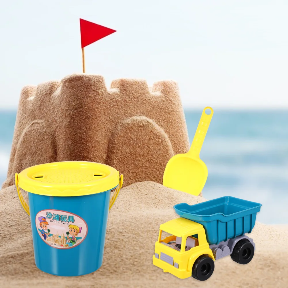 

6pcs/1 Set Beach Playing Funny Kids Sand Bucket Creative Child Beach Bucket