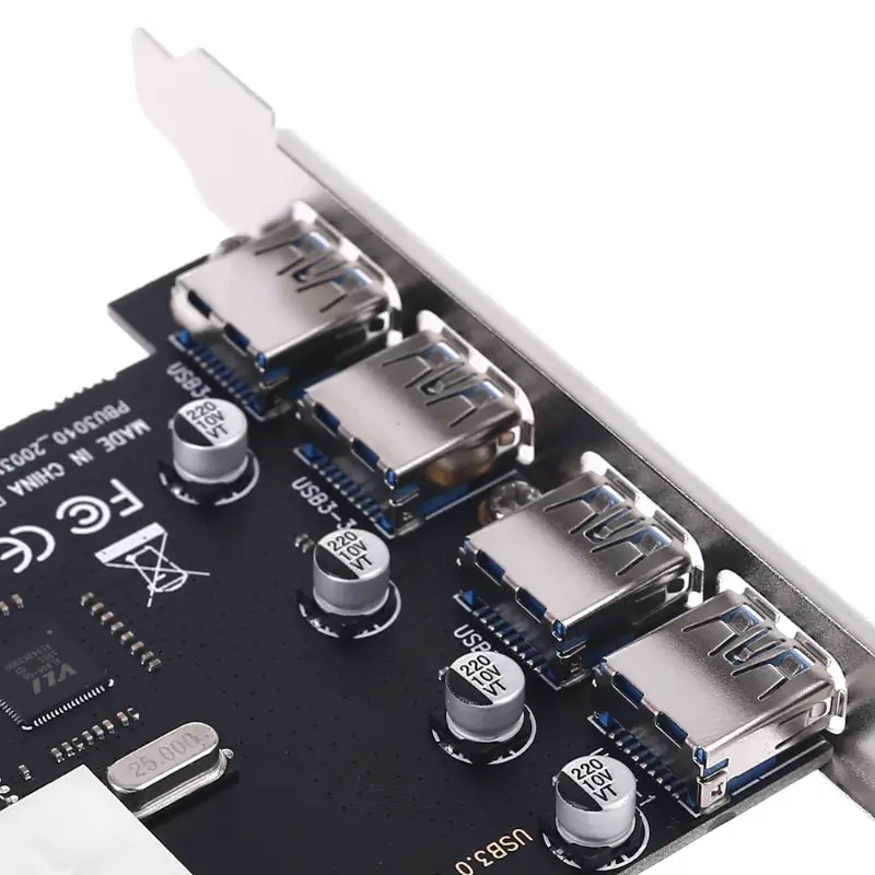 4 порта SuperSpeed USB 3 0 PCI-e PCI Express плата расширения | Компьютеры и офис