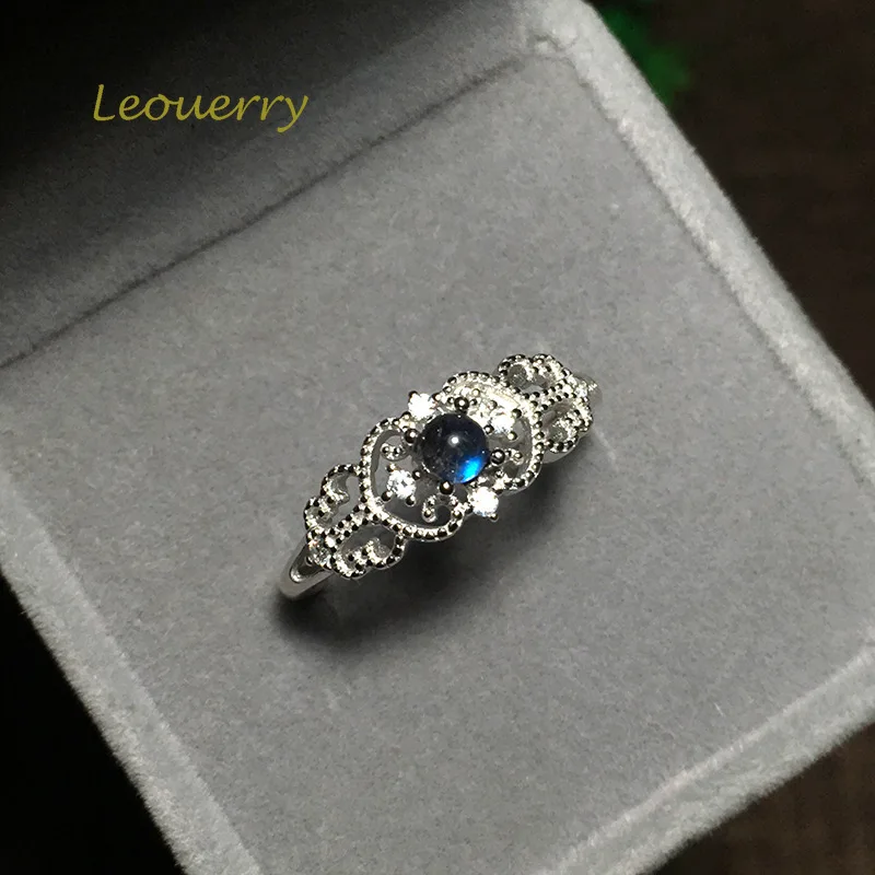 Женское кружевное кольцо Leouerry Открытое из стерлингового серебра 925 пробы