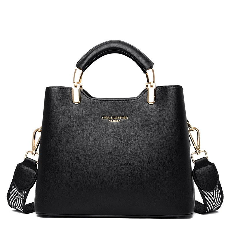 

Женская сумка через плечо, из искусственной кожи, с несколькими карманами