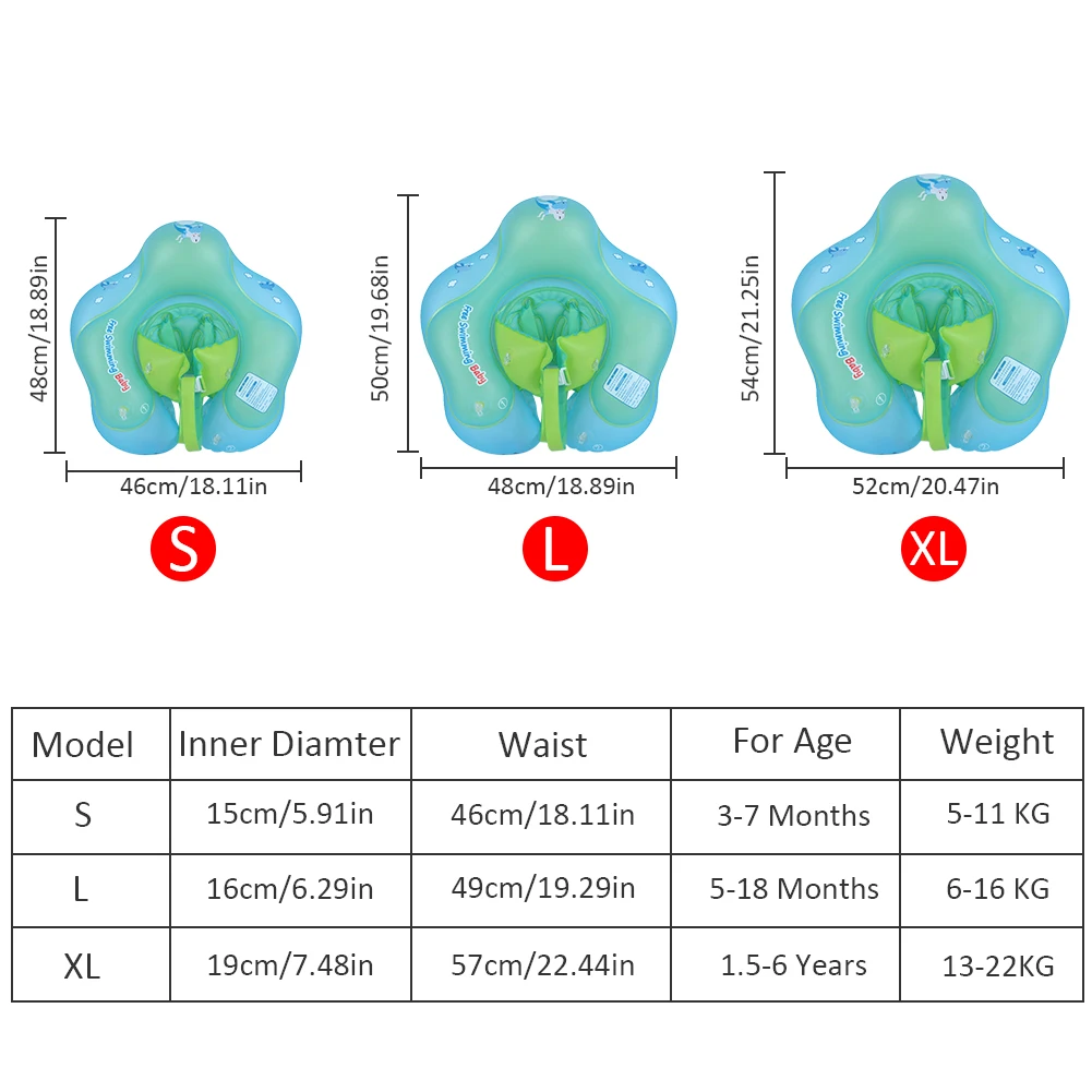 

Baby Swimming Ring Inflatable Infant Floating Kids Float Swim Pool Accessories Circle Bath Inflatable Ring Toy For Dropship