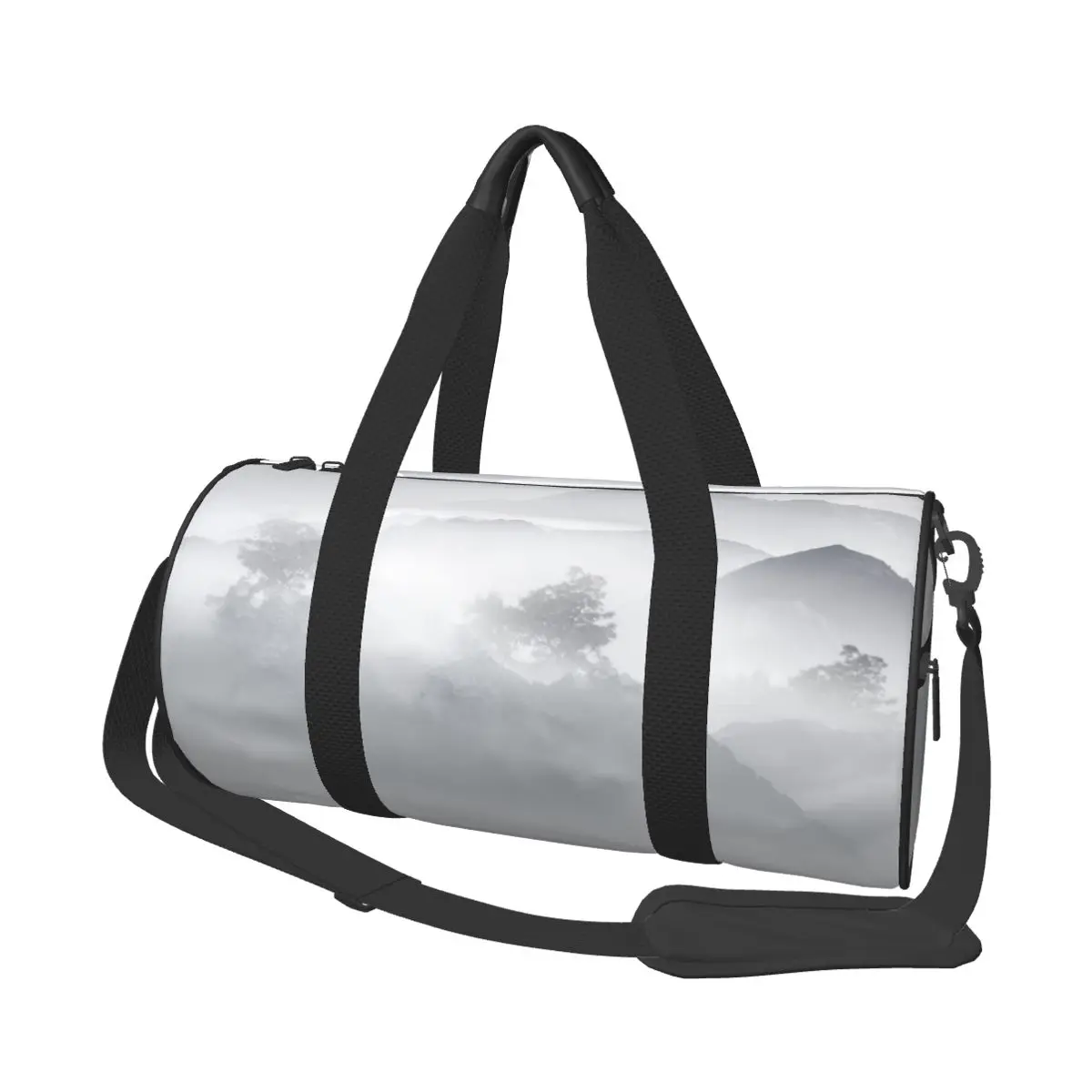 

Дорожная сумка, вместительный чемодан для путешествий, спортивная сумка с чернильными мотивами гор и рек, удобная сумочка на плечо, сумка дл...