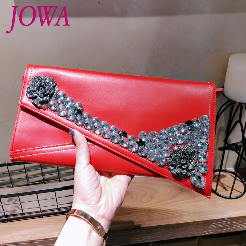 2019 женская модная сумка конверт с бриллиантами Цветочная Сумочка повседневные