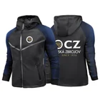 CZ Ceska Zbrojovka логотип чешского огнестрельного оружия 2021 пользовательский осенний гоночный костюм сетка дышащая молния удобные повседневные куртки пальто