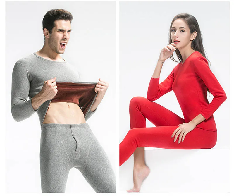 Новое поступление горячая Распродажа термобелье из плотного флиса для мужчин и