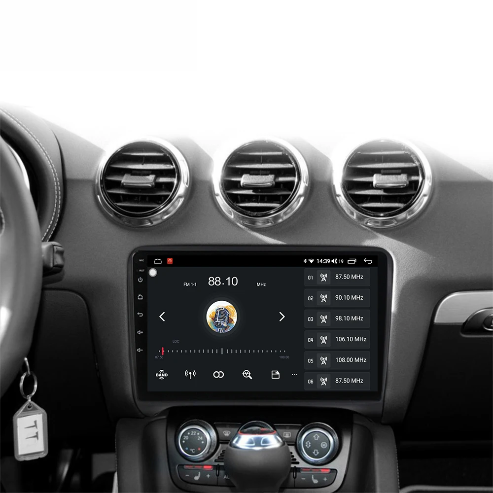 Günstig 8 Core 6GB + 128GB IPS Android 11 Auto Navigation GPS Radio Player Für Audi TT MK2 8J 2006 2012 Lüfter Carplay 4G LTE BT WIFI