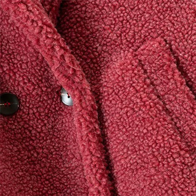 

Winter Faux Fur Coat Women Oversized Teddy Jackets Long Coat Ladies Outwear LambsWool Overcoat party Thick Warm Streetwear