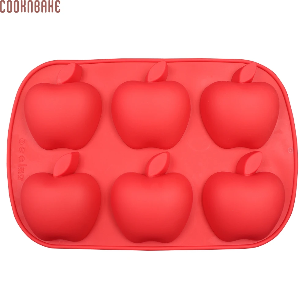 COOKNBAKE форма яблока силиконовая для выпечки пуддинг Шоколадное Желе Плесень 6