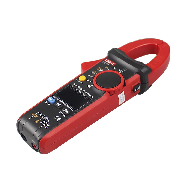 Цифровой OLED дисплей истинного эффективного значения(RMS) клещи AC/DC CapacitanceOhm Freq температура VFC NCV фонарик UT216D