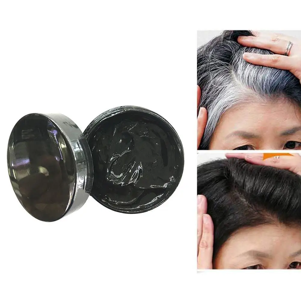 Временная Краска для волос воск мужчин сделай сам черная грязь одноразовая