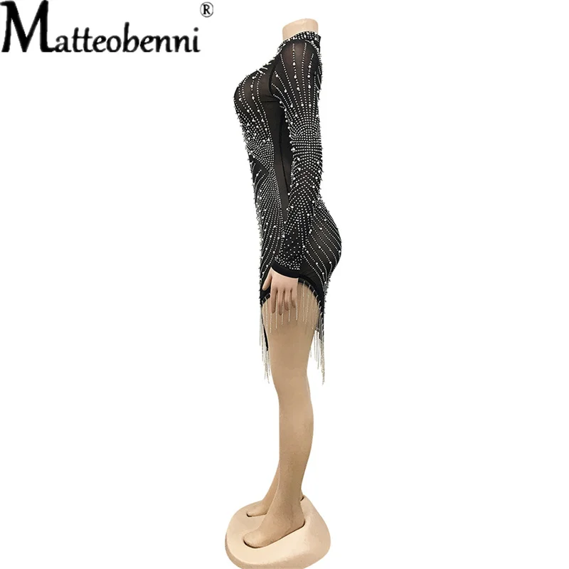 Модные женские платья с принтом со стразами соблазнительные облегающие