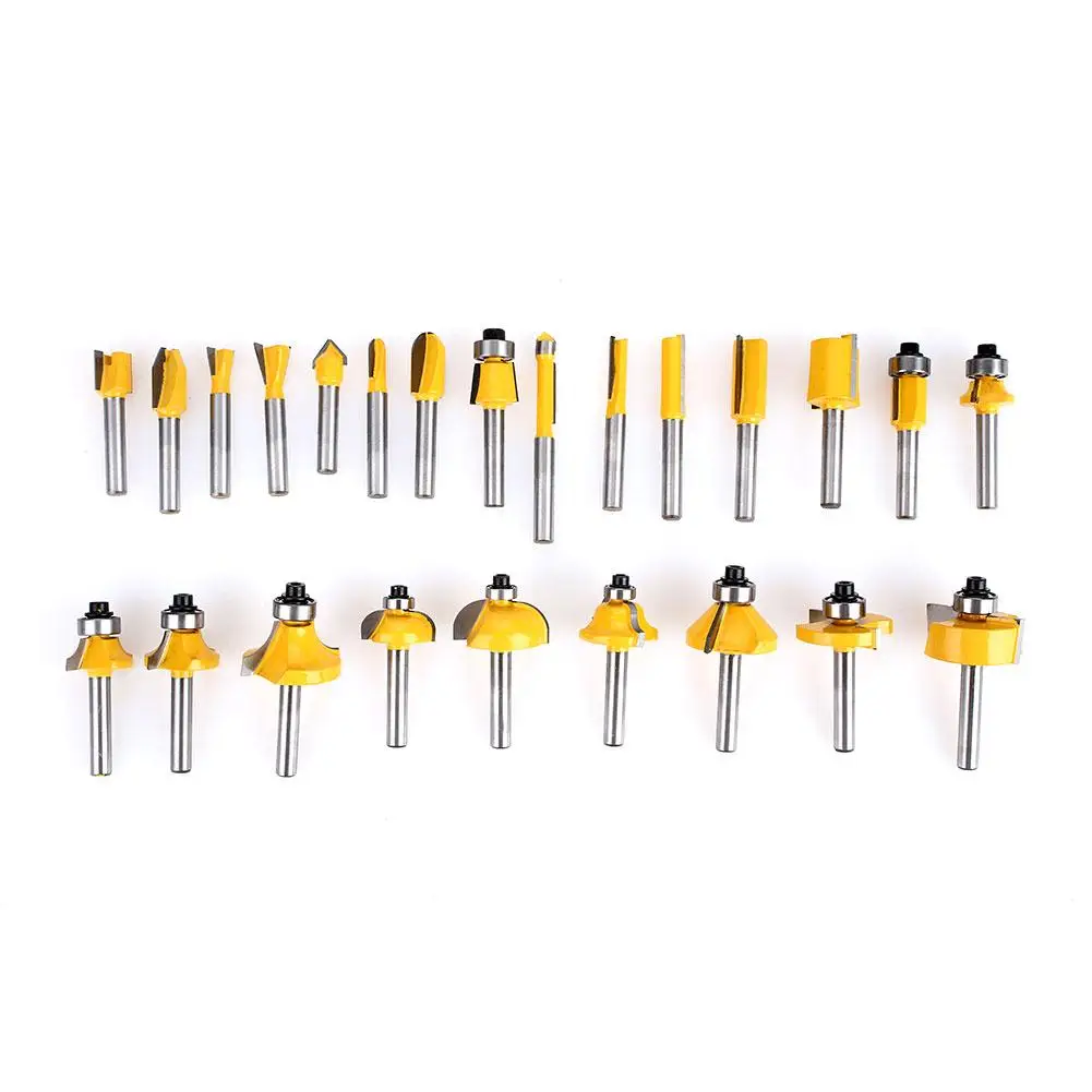 

24pcs Aluminum Box Milling Cutter Suit Cutter Bit Strong Woodworking Tools Punching Electric Drill Hinged Hole Cork Drilling