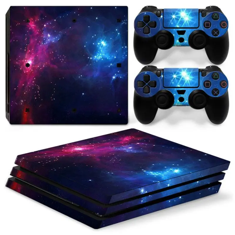 6 Звездное небо Viny Наклейка для PS4 Pro консоль+ 2 кожаная наклейка на контроллер для sony Playstation 4 Pro игровые аксессуары - Цвет: 6