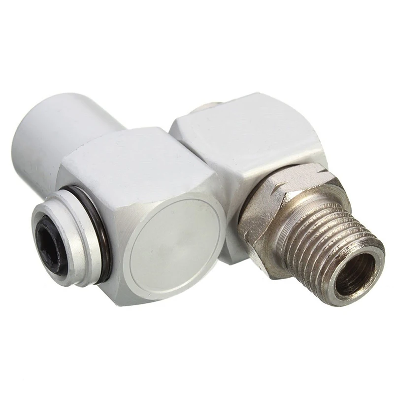 

2021 New Universal 360 Swivel 1/4" BSP Air Hose Connector Adapter Flow Aluminum Tool Hot