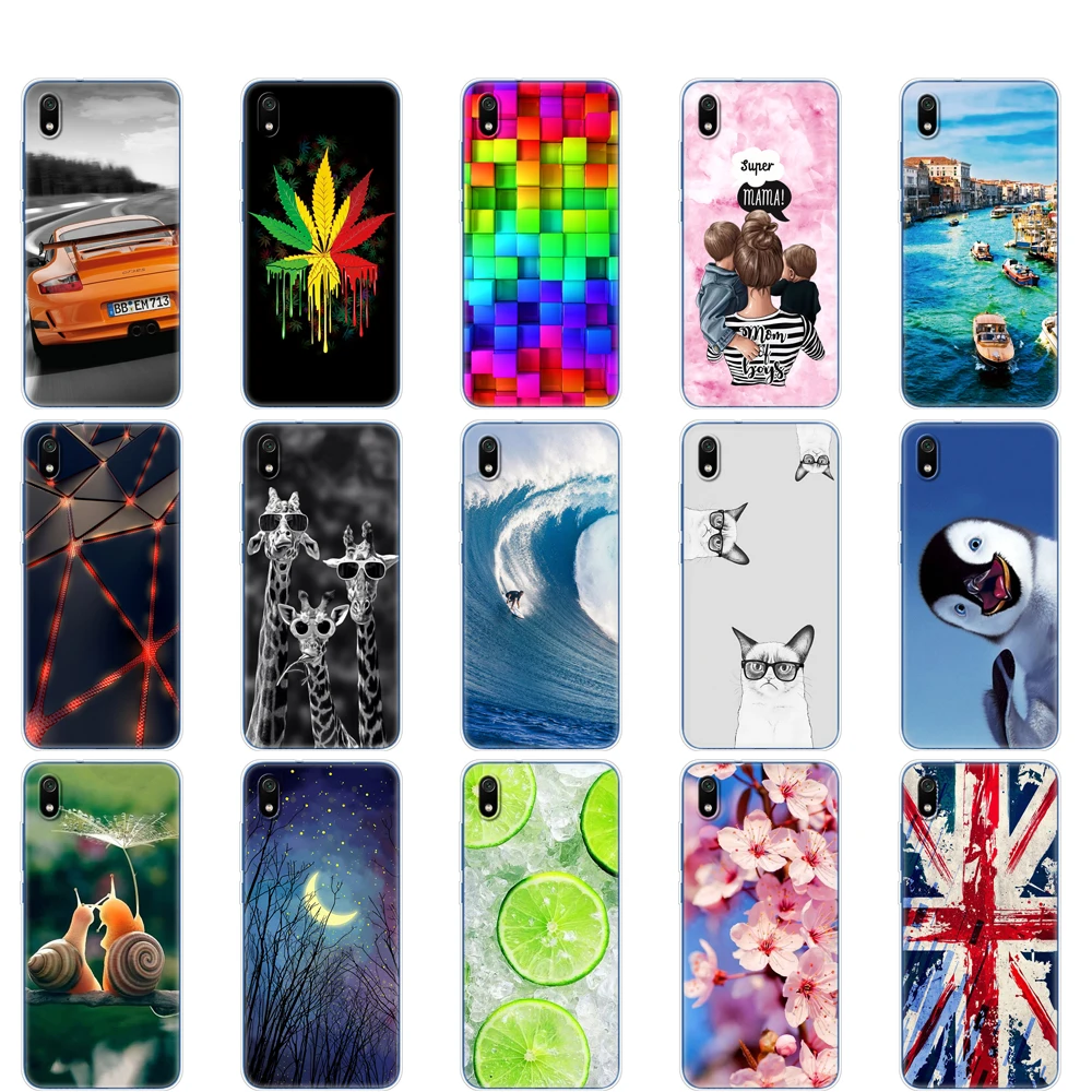silicon case for xiaomi redmi 7a cases full protection soft tpu back cover on 7 a bumper hongmi phone shell bag coque | Мобильные