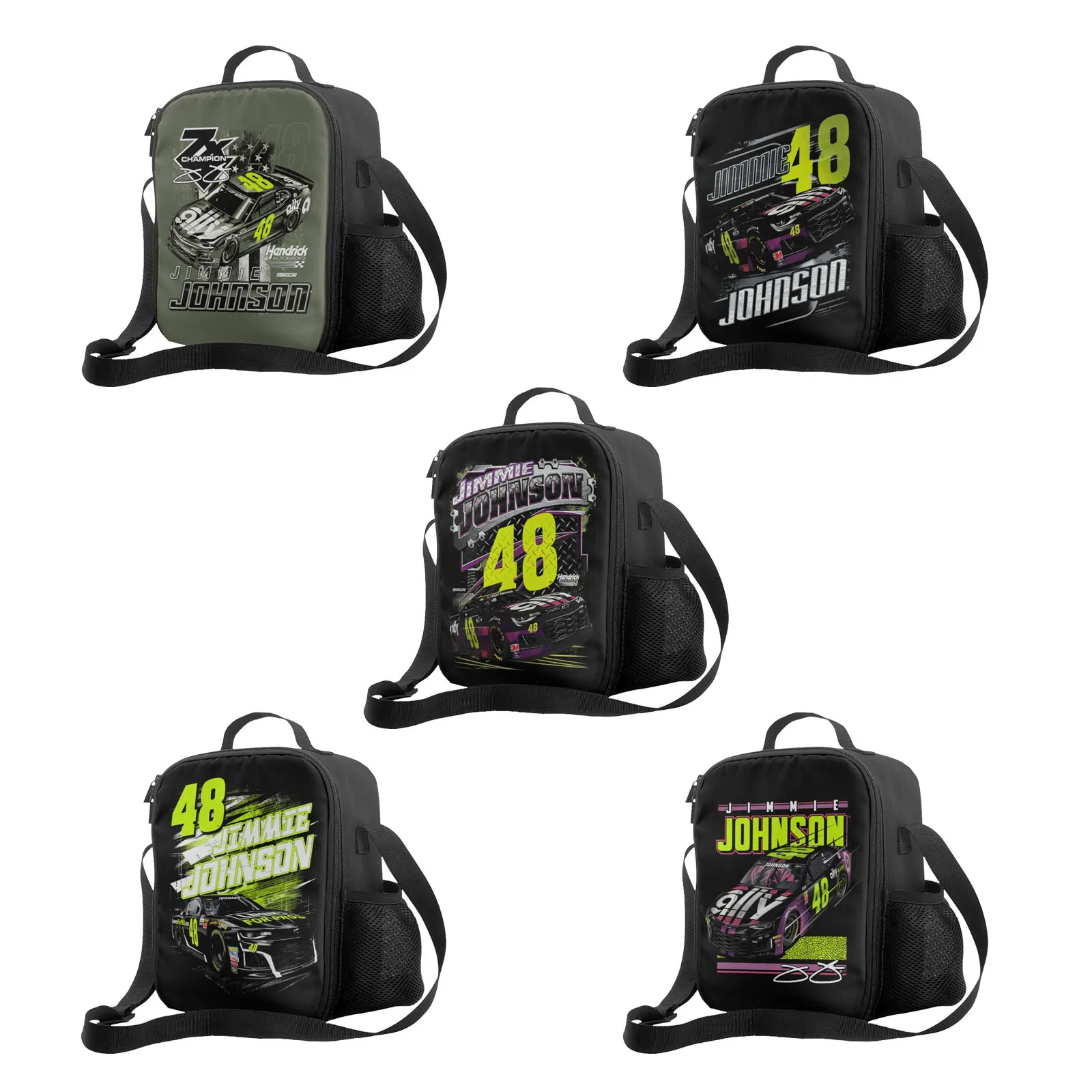 

Jimmie Johnson 48, сумка для ланча, сумка-тоут, Ланч-бокс, Термоизолированный Ланч-бокс с регулируемым плечевым ремнем