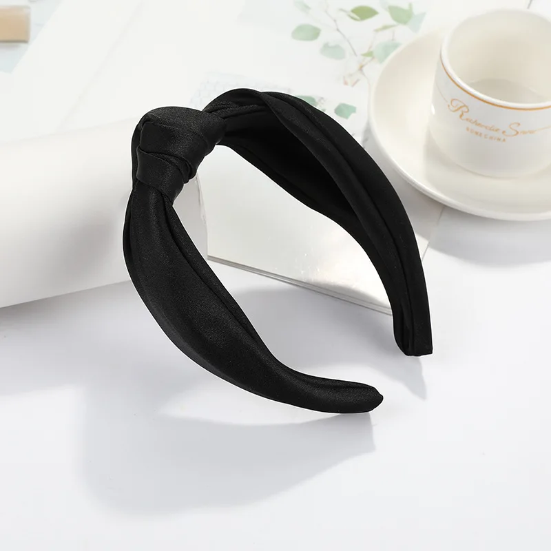 

Women Girls Satin Knot Bow Hairband Headband Adult Hair Accessories