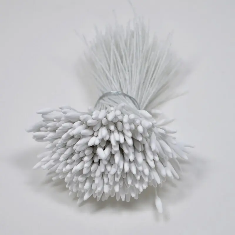 390 шт. 2 мм одиночные тычинки DIY искусственные мини цветочные pistil Muted Color