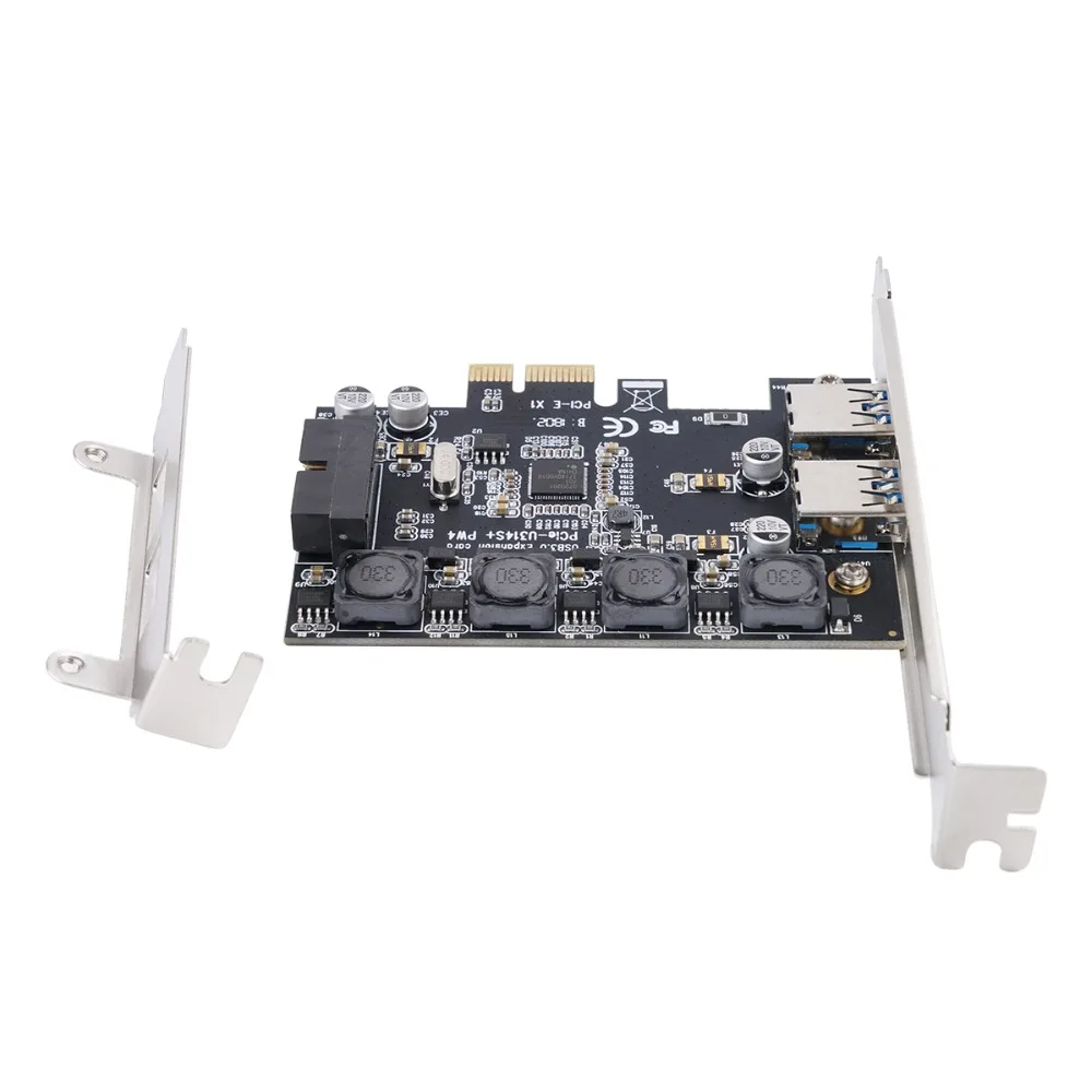 ORICO 2 порта USB 3 0 PCI E экспресс карта к контроллер концентратора 19pin фронтальная