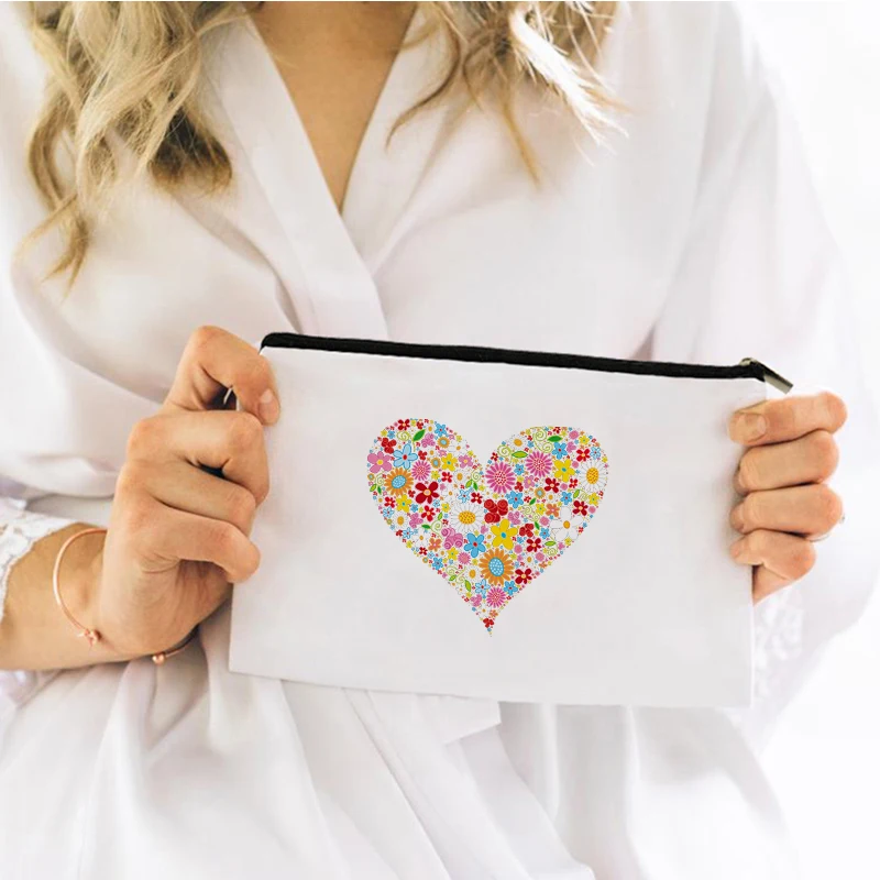 

New Teacher Life Fashion Cosmetic Bag for Makeup Storage Mini Pouch Women's Travel Bags Kawaii Organizer Handbags Make Up Woman