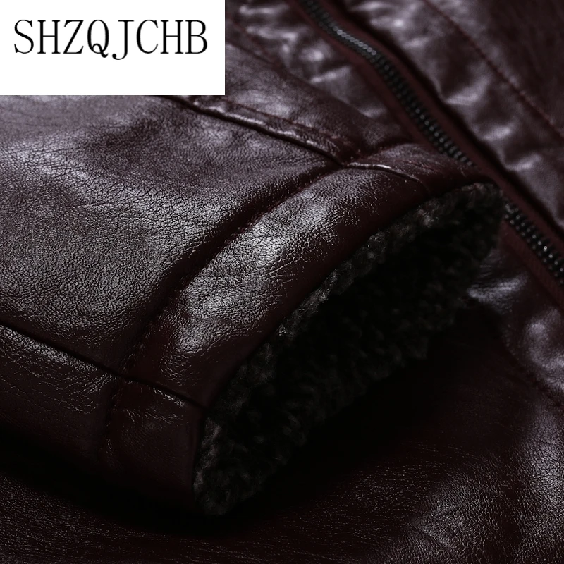 

Cuero Chaqueta Hombre New Casual Suede Man Leather Jacket Solid Color PU Coats Zipper Motorcycle Leather Jacket Men 5XL