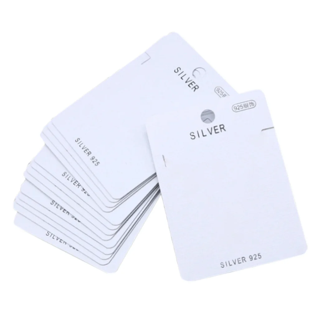 

100pcs Jewelry Earring Display Cards with Self Adhesive 6x8.2cm