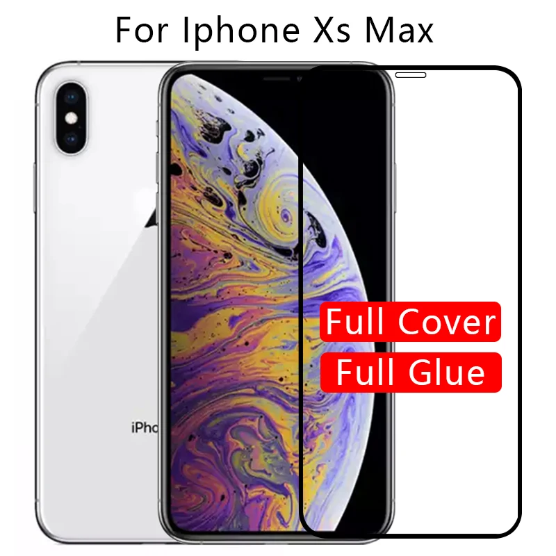 Защитное стекло для iphone xs max защита экрана закаленное x s sx mas xsmax защитная пленка 6 5