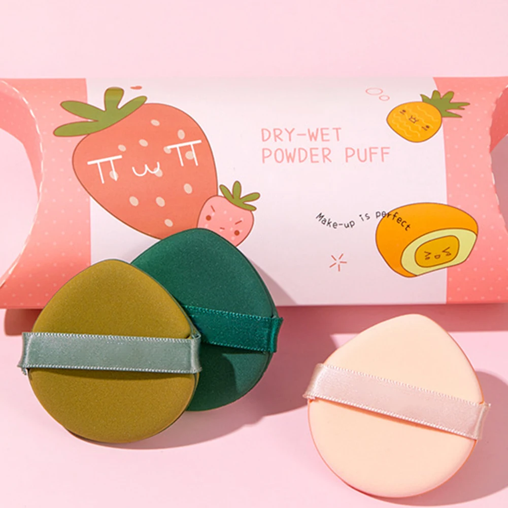 

3PCS Makeup Powder Puff Soft Loose Puff Double Sided Facial Foundation Sponge Cosmetic Puff Makeup Foundation Sponge Lot