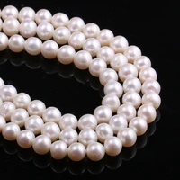 natural freshwater pearl white potato shaped pearls beads making for jewelry bracelet necklace charm accessories size 7 8mm