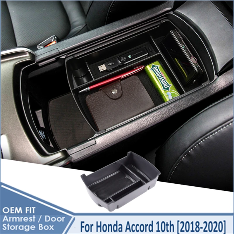 Ящик для хранения в подлокотнике автомобиля Honda Accord 10th 2018 2019 2020 аксессуары