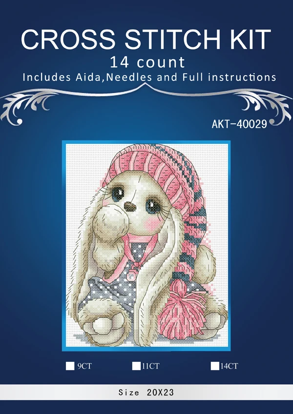 Вышивка крестом животное кролика Рукоделие сделай сам наборы для вышивки