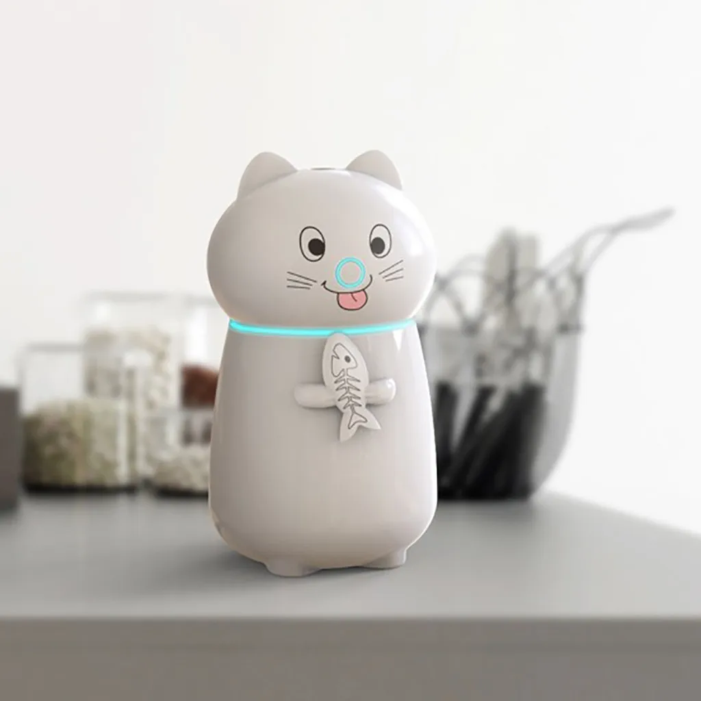 

Cute Cat 3 In 1 Humidifier LED Humidifier Air Fan Diffuser Purifier Atomizer Ultra-Quiet USB Mini ultrasonic humidifie